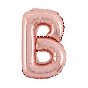 35cm 알파벳 호일 풍선 로즈골드 B 생일이벤트 문자풍선 16인치