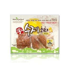 강아지 간식 수제고기 훈제오리가슴살 300g 반려식품