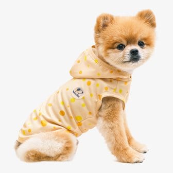 REAL PET 도트 후드 강아지 티셔츠 3color  항균가공 애견의류 (S-XL)
