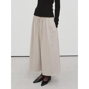 TIF WIDE WAIST SHIRRING SKIRT_2COLORS