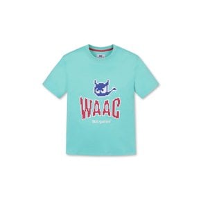 왁[WAAC]골프 (WWTCM23420MIX)여성 8bit games 반팔 라운드 티셔츠
