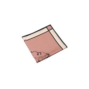 시그니처 드로잉 LOGO 스카프 핑크