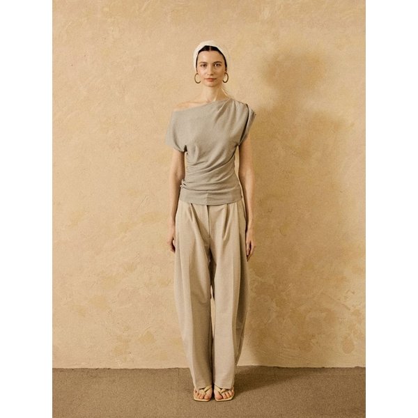 Tencel Bias Top Grey