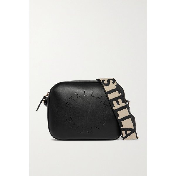 스텔라매카트니 퍼포레이티드 인조 가죽 카메라 백 블랙 17957409490541817