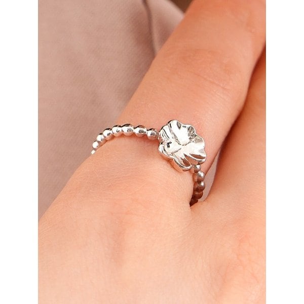 925silver Dew lotus Ring 연잎 반지