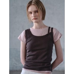 [26 SUMMER] Tissue Jersey Slim Tee  Light Pink (KE6340M019)
