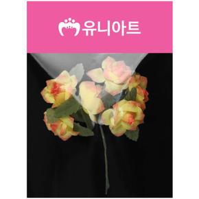 유니아트 (조화꽃) 1500 각장미 (노랑.주황) (S11625527)