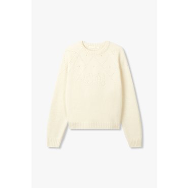 GCUT [지컷25S/S]펀칭 로고 래글런 풀오버(7215150101)