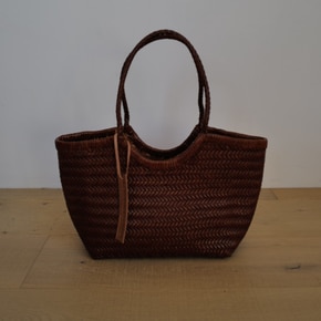 가드너바스켓 웨이브 위빙백 소가죽 핸드메이드 Gardener Basket_Weaving Wave Bag