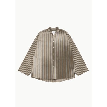 샵아모멘토 크리스타세야 25SS Pyjama Shirt, Brown Stripes