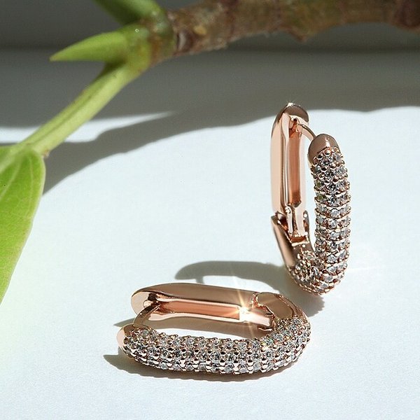 14K G.F 에르넬 원터치 링 귀걸이 EA2244