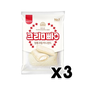 삼립 정통크림 미니샌드 베이커리빵 80g x 3개