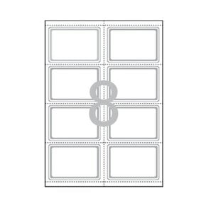 폼텍 이름표 라벨 NL-2308H - 8칸 개별 90x60mm