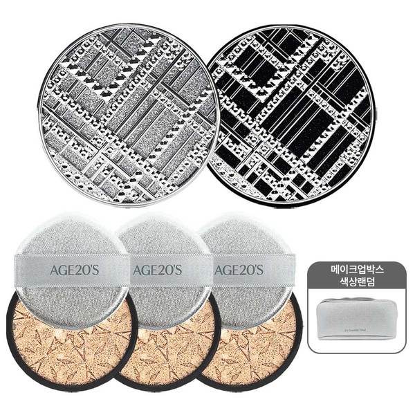 블랙 라벨 쿠션 하이커버 3D 터치(본품2+리필3+메이크업박스)