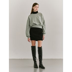 Back Slit SweatShirts-  Light Mint