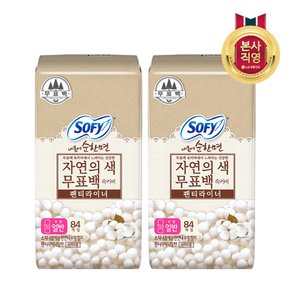 쏘피 순한면 무표백 속커버 라이너 일반 84P X 2개