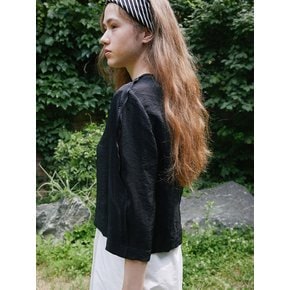 [NEW 24SS] [AT24SBL10] Shoulder details Over blouse (BK)