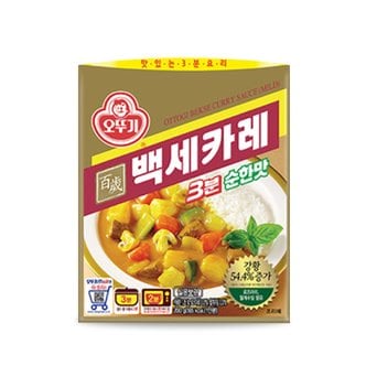 오뚜기 백세카레 3분 순한맛 200g x 24개