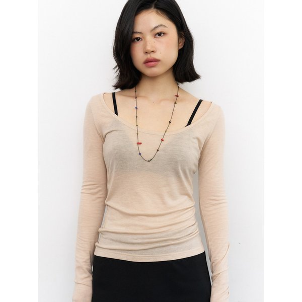 gemmy string long necklace