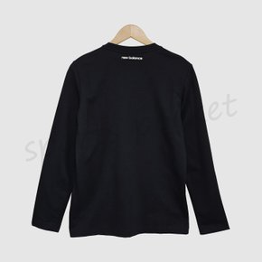 NBNDD11013 블랙 UNI 에센셜 긴팔티 (STANDARD FIT) 남녀공용 기본 긴팔 티셔츠 커플