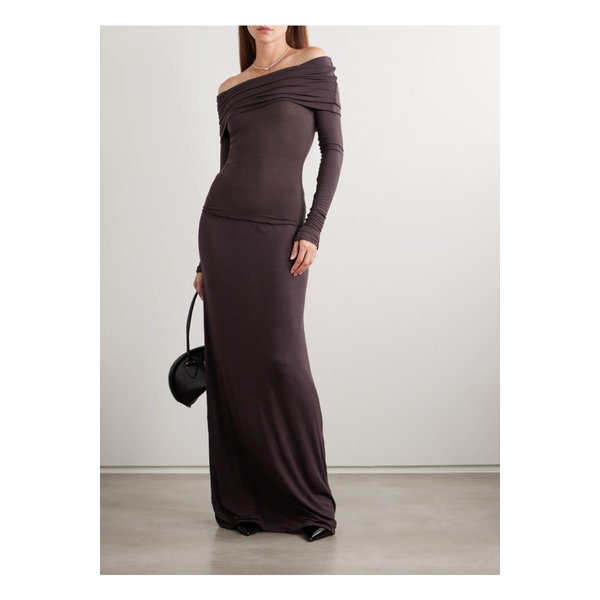 스킴스 시어 모달 혼방 롱 스커트 피닉스 브라운 46376663162966591