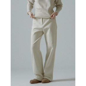 Corduroy Wide Pants-cream