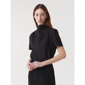 COWL NECK BLOUSE (BLACK)