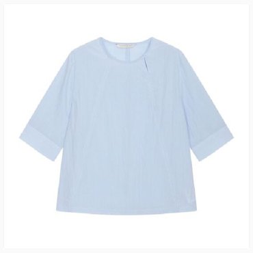 르샵블랑 배색 스티치 포인트 블라우스(L1G22WBL120)