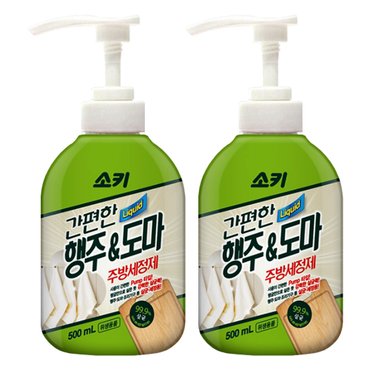  소키 간편한 행주 앤 도마 주방세정제 500ml X 2개