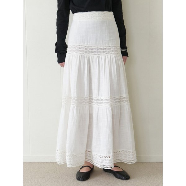 Neda lace skirt (ivory)