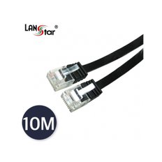 D[10134]UTP평면 랜케이블, CAT.6 DIRECT 10M, BLACK