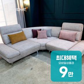 샤르니 조야원단 4인용 패브릭 코너형 스윙소파 (올 아이보리) 렌탈 60개월 월 32300원