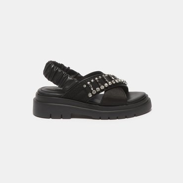슈콤마보니 Jewelry band sandal (black) DG2AM25008BLK