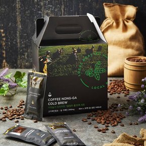커피농가 더치커피 7종원두 35팩 선물세트 (40ml*35포)