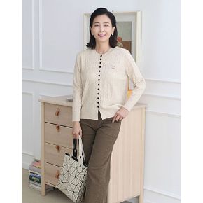T57405 브로치선물토끼 촘촘 버튼 포근니트  엄마옷_P407267192