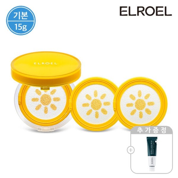 파데프리 옐로우 선쿠션 15g 본품 1개+리필 2개+더마 레이저 크림 50ml