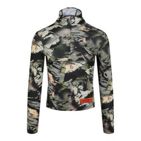 4690110 Heron Preston Camouflage Dry Fit Half-Zip Hoodie