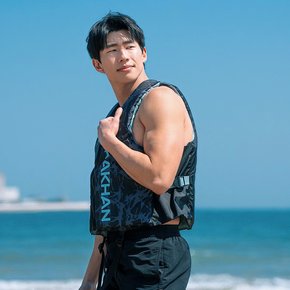 아라칸 폴딩조끼 V3 부력보조복 95kg 블루 부력복 수영조끼 구명복