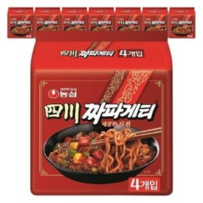 농심 사천 짜파게티 봉지 짜장 라면 137g 32개