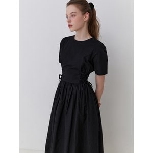 리엘 Peach corset dress (black)