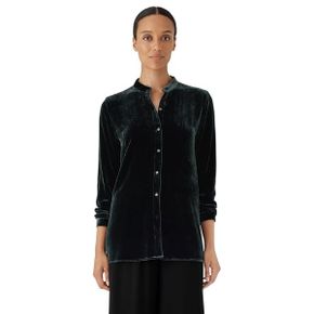 4820952 Eileen Fisher Mandarin Collar Long Shirt