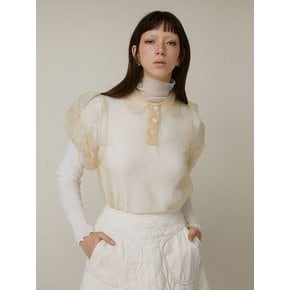 ORSO ORGANZA BLOUSE CR 오르소 오간자 블라우스 크림