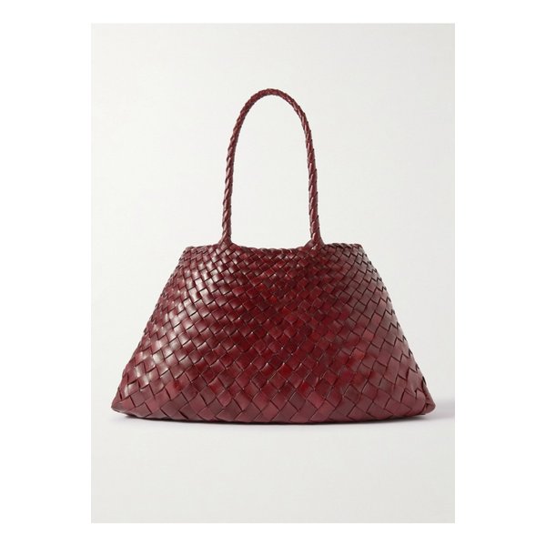 산타 크로체 우븐 가죽 토트 백 레드 1647597330046991