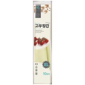 황토숯 고무장갑 특특대 (10 EA) 230mmx430mm/아이