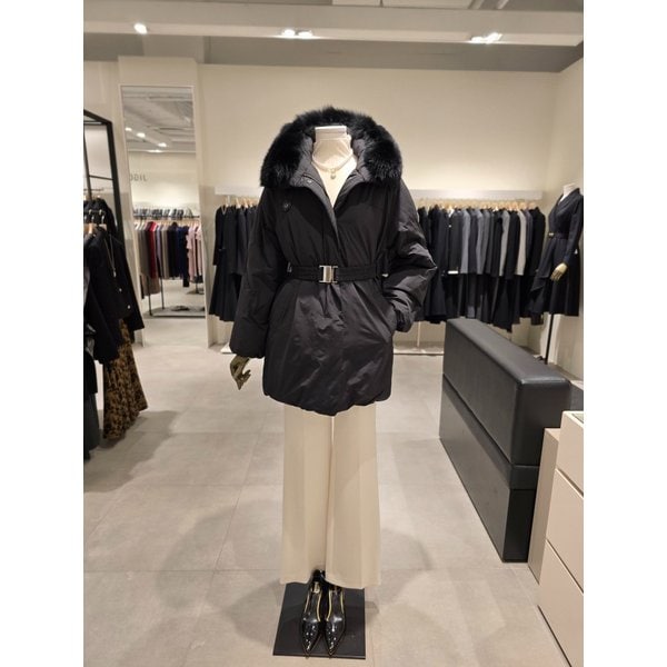 [파주점] 구스다운 폭스퍼 벨티드 롱 점퍼  JRCA2PD553