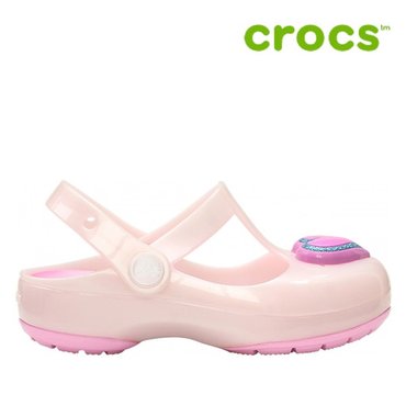 크록스 아동 샌들  H12  205534 6PI   Kids Crocs Isabella Charm Clog Barely Pink_P369333548