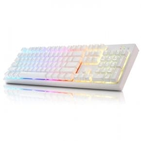 앱코 HACKER K995P V3 무접점 RGB PBT 완전방수 프리미엄 (화이트, 45g)