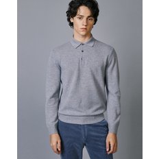 [23FW] [Signature Cashmere] [Pure Cashmere] 블루 카라넥 스웨 DMSW3D075B2