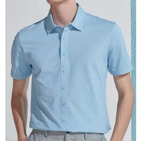 [K.J.CHOI] 남성 여름 젠틀 티셔츠 라이트블루 (C0A120341)