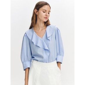 Ruffle Blouse BLUE